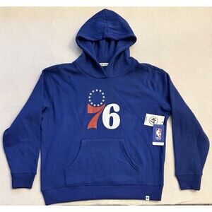 Philadelphia 76ers 47 Brand Hoodie Women's Size Medium Blue *BNWT* $75 MSRP